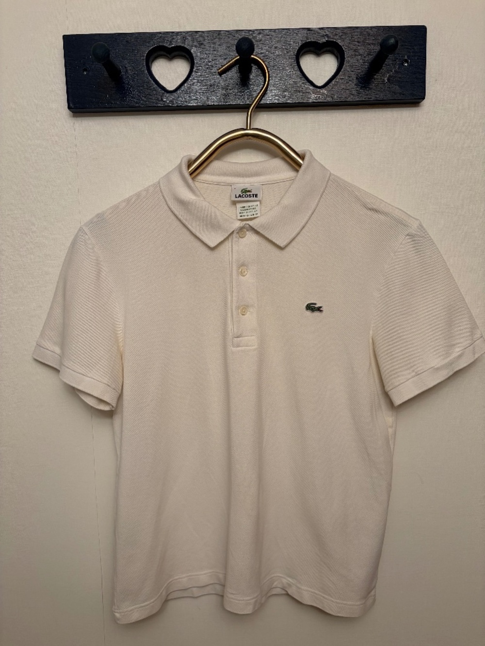 Lacoste Women’s Short Sleeve White Polo Shirt